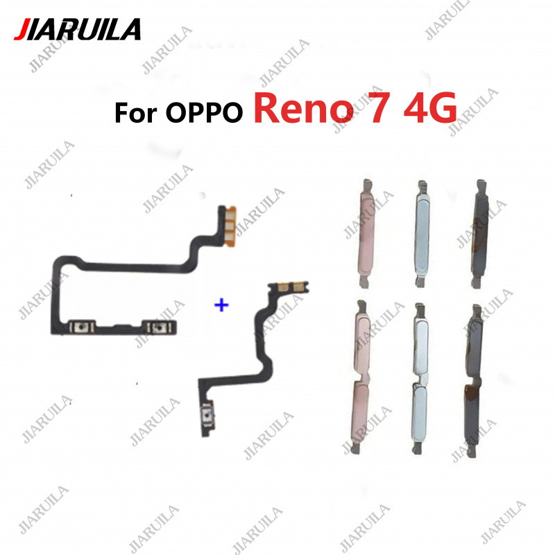 เปิดไฟปุ่ม Volume Up Down ปุ่ม Flex Cable สําหรับ OPPO Reno 7 4G 5G