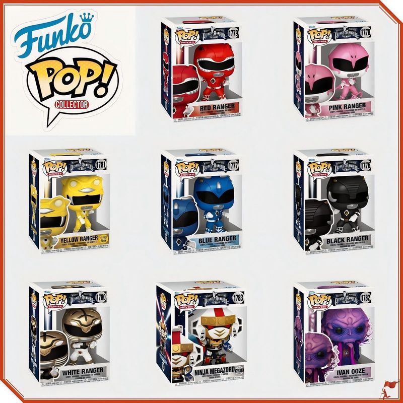 FUNKO ฟุนโกะป๊อปมาร์ทมาร์ท龙 Mighty Morphin Power Rangers边公仔手办