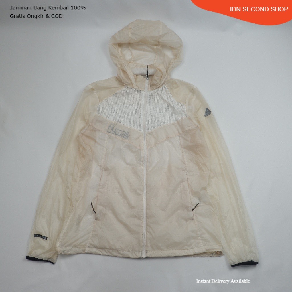 K2 Flywalk Ultralight Featherweight Running/Halking Shell Jacket - Hooded & Packable - Preloved