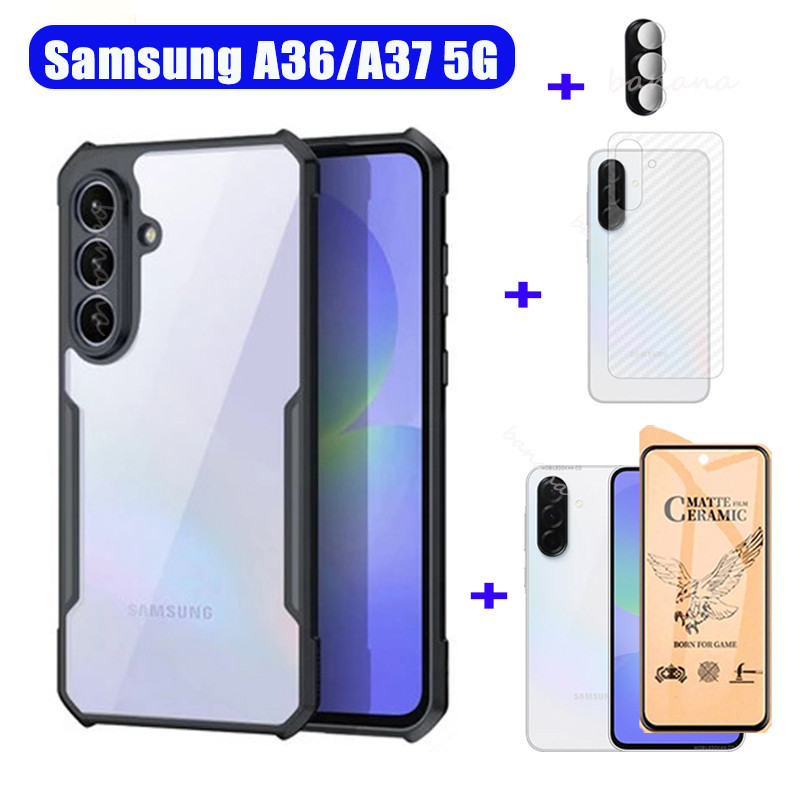 Samsung Galaxy A36 A37 A17 A07 เคสโทรศัพท์กันกระแทกSamsung Galaxy F17 M17 M07 F07 A56 A26 A06 กระจกน
