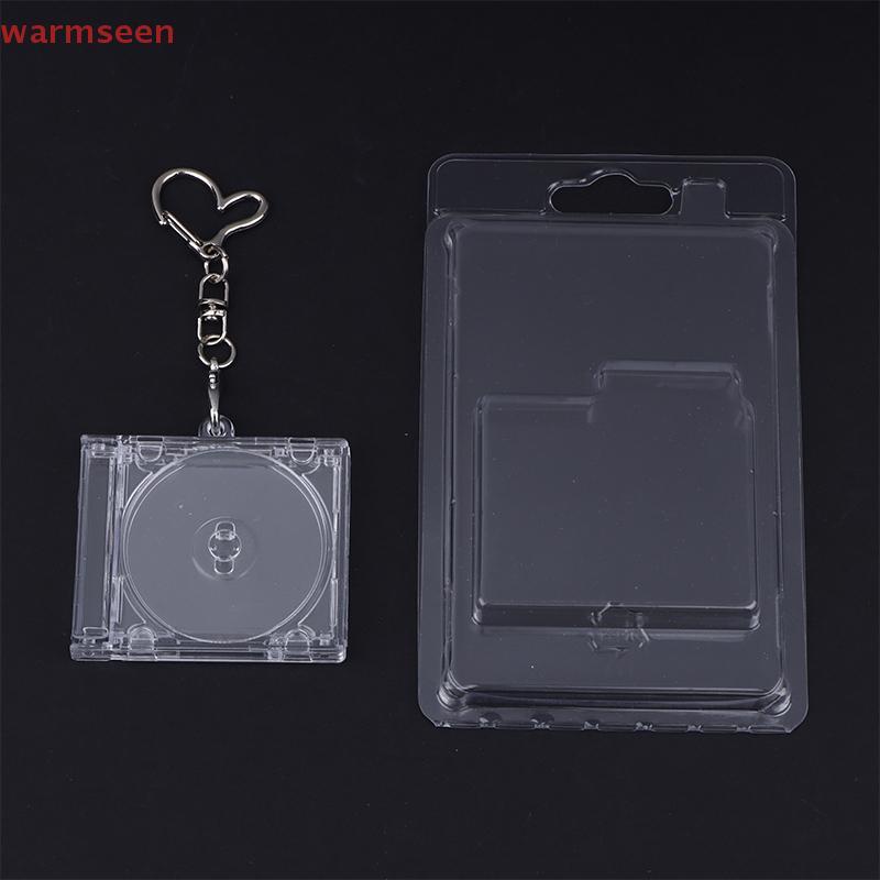 (อบอุ่น) Mini Cd พวงกุญแจอัลบั้มกรณีพลาสติก Cd Cases Clear DVD Cover Bulk DVD Jewel Keyring เพลง nk 