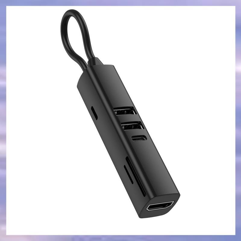 USB 3.0 HDTV 4K 30Hz วิดีโอ 7 in 1 USB C HUB SD TF Card Slot Reader Multi-Ports PD 100W ชาร์จสําหรับ