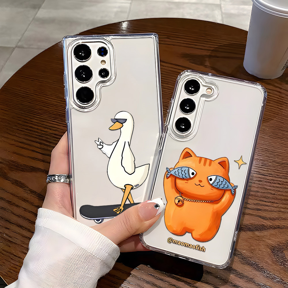 เคสโทรศัพท์กันกระแทกแบบใส For Samsung A57 A07 A56 A17 A37 A36 A05S A22 A55 A26 A06 A50 A35 A73 A72 A15 A25 S26 S25 Ultra