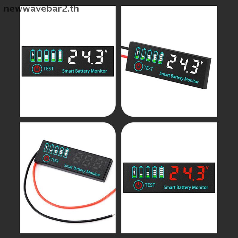 # waveba # DC 7-55V Universal Battery Charge Indicator Panel LED Indicator Acid Battery Voltage Char