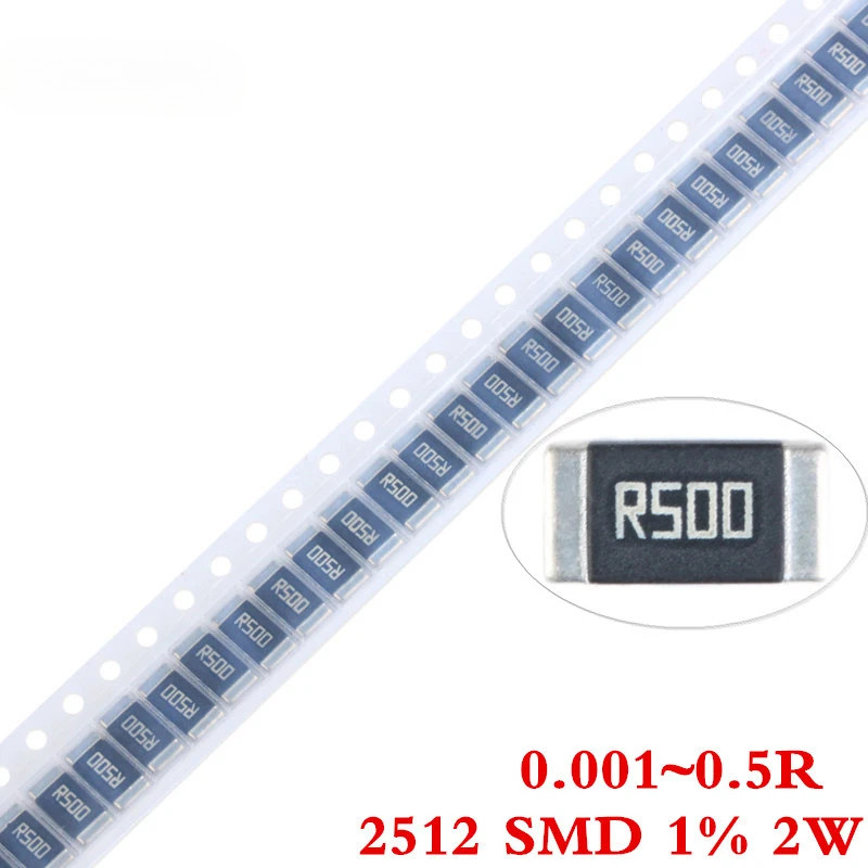 10pcs 2512 SMD Alloy Resistor ชิป 2W 1% 0.001R 0.0015R 0.01R 0.012R 0.03R 0.05R 0.06R 0.1R 0.2R 0.22
