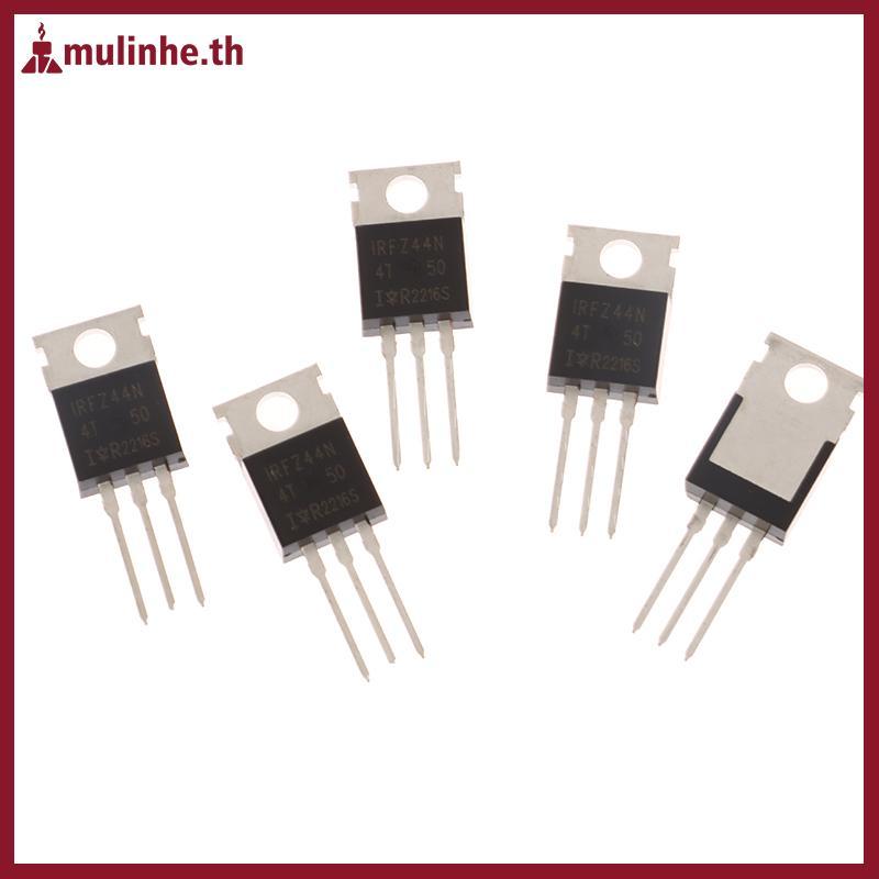 MULINHE 10 ชิ้น IRFZ44N TO220 IRFZ44NPBF TO-220 IRFZ44 Mosfet ทรานซิสเตอร์ชุด 55V 49A MOS Tube TH