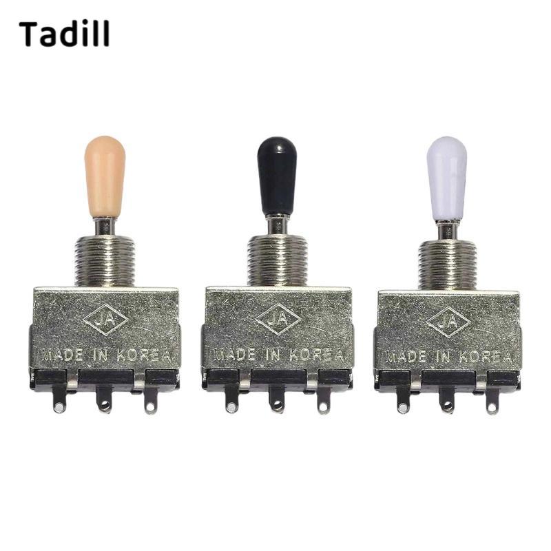 [negjsg] กีตาร์ไฟฟ้า 3 Way Toggle Switch สวิตช์เลือกรถกระบะโลหะที่ใช้งานได้จริง