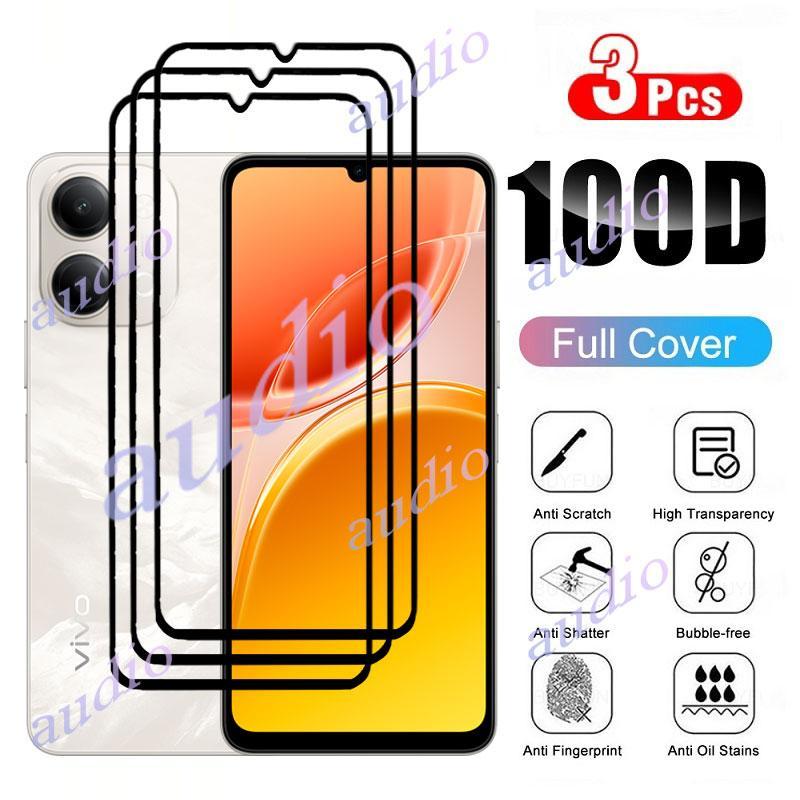 Vivo Y11d 4G 3 ชิ้นกระจกนิรภัยสําหรับ vivo Y11d Y31d y11d VivoY11d 4G โทรศัพท์ป้องกันหน้าจอกระจกป้อง
