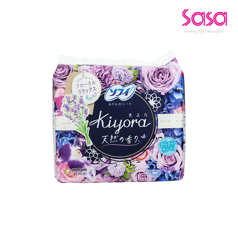 Unicharm Sofy Kiyora Pantiliner (Floral Relax)(72pcs) 