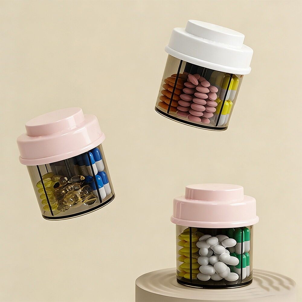 กล่องยา 7 วัน กล่องยาพกพา กันแสง ตลับใส่ยา กล่องใส่ยาสกรีนไทย pillbox กล่องเก็บยา กล่องใส่ยาสามัญประจำบ้าน Medicine box