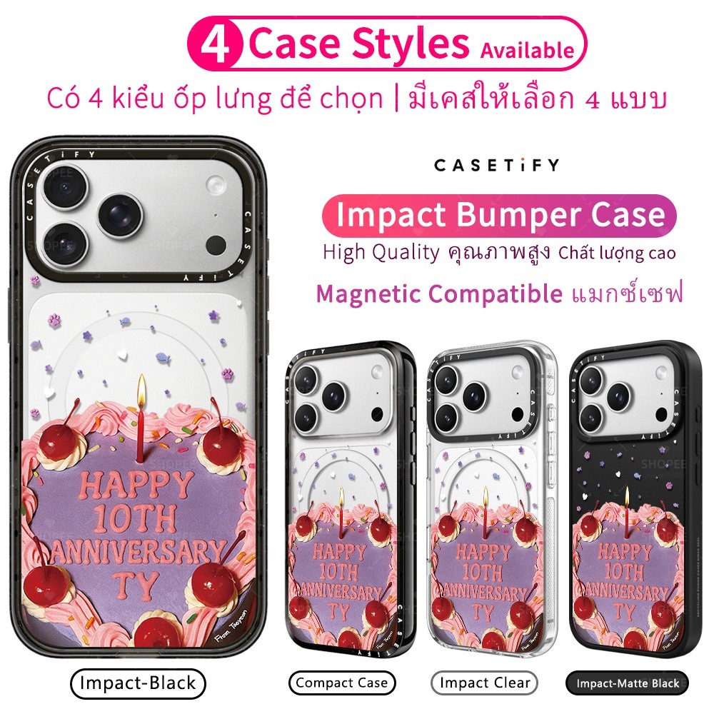 CASETIFY TAEYEON เค้กเกาหลี Idol Group K-pop สาวอะคริลิใสกันกระแทกแม่เหล็กเคสโทรศัพท์สําหรับ Iphone 