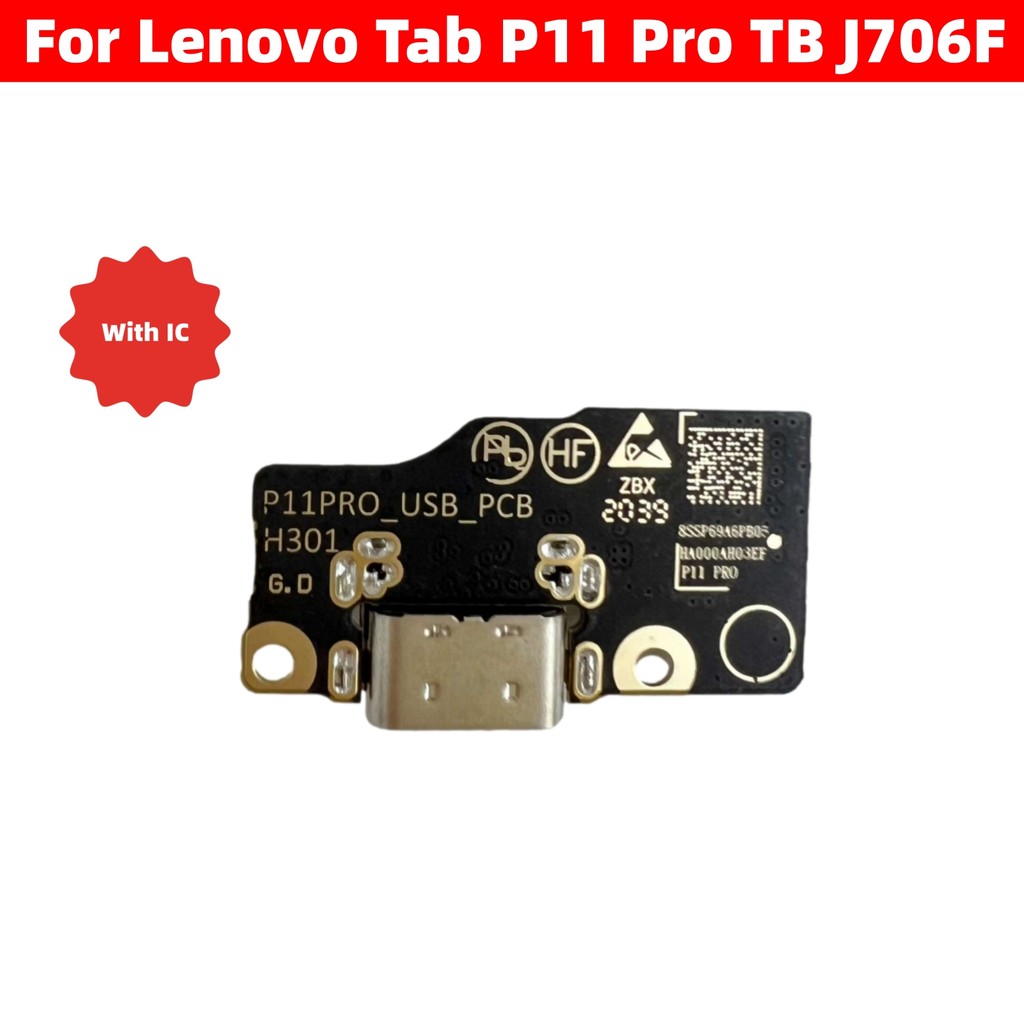 1X USB Charger Dock Connector พอร์ตชาร์จ Flex Cable สําหรับ Lenovo Tab P11 Pro TB J706F Xiaoxin Pad 