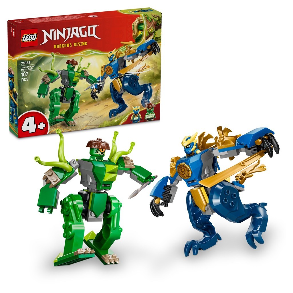 เลโก้® 71853 NINJAGO® Jays Dragon Mech Fight - ของเล่น Mech (107 ชิ้น)