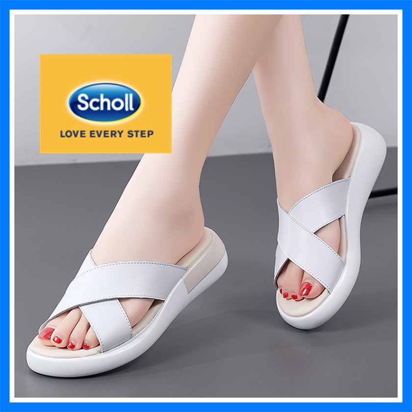 Scholl รองเท้า Scholl เกาหลีสำหรับผู้หญิง, รองเท้าสกอลล์ Scholl รองเท้า รองเท้าหญิง Scholl รองเท้ารอ