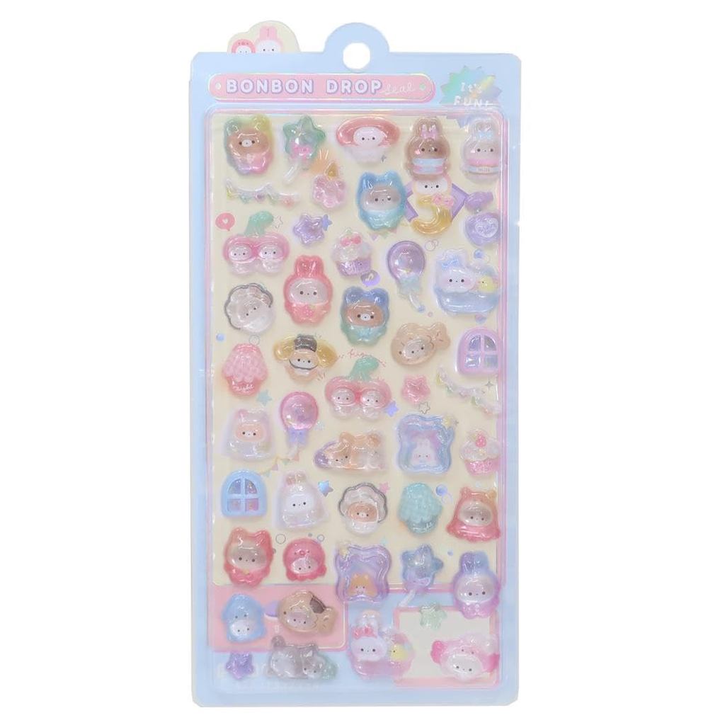Q-Lia Bonbon Drop Stickers (Kigurumi Bonbon) 91122ㅤDirect From Japan
