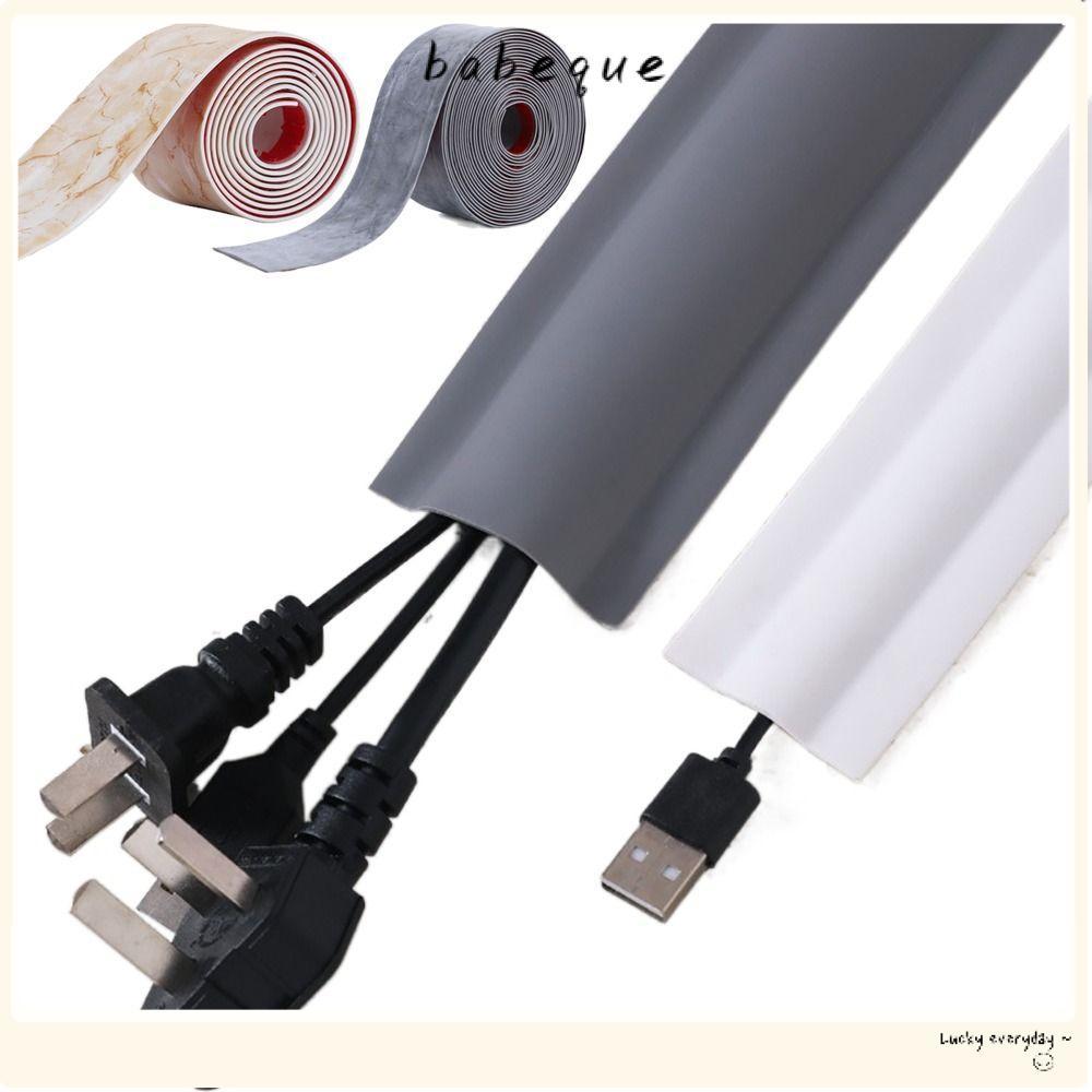 BABEQUE TV Cord Hider, Paintable DIY ตกแต่งสายเคเบิลคอนซีลเลอร์, Mould proof Self-Adhesive PVC Cable