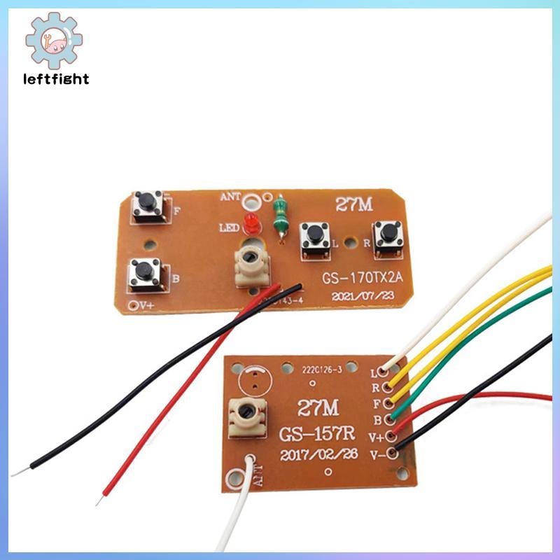 ซ้าย 4CH RC รีโมทคอนโทรลวงจร PCB เครื่องส่งสัญญาณบอร์ด RC รถอุปกรณ์เสริมเสาอากาศระบบวิทยุ GHT