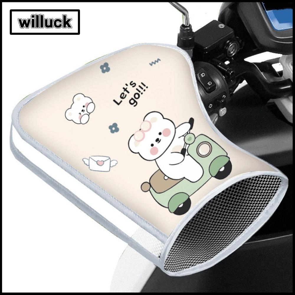 WILLUCK ถุงมือกันแดด ระบายอากาศ และกันน้ำสำหรับรถจักรยานยนต์และสกู๊ตเตอร์ ป้องกันรังสียูวี