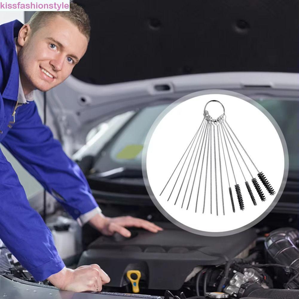 KISSFASHIONSTYLE Carbon Dirt Jet Cleaner, อเนกประสงค์ 10 เข็มทําความสะอาดคาร์บูเรเตอร์เครื่องมือ, 5 