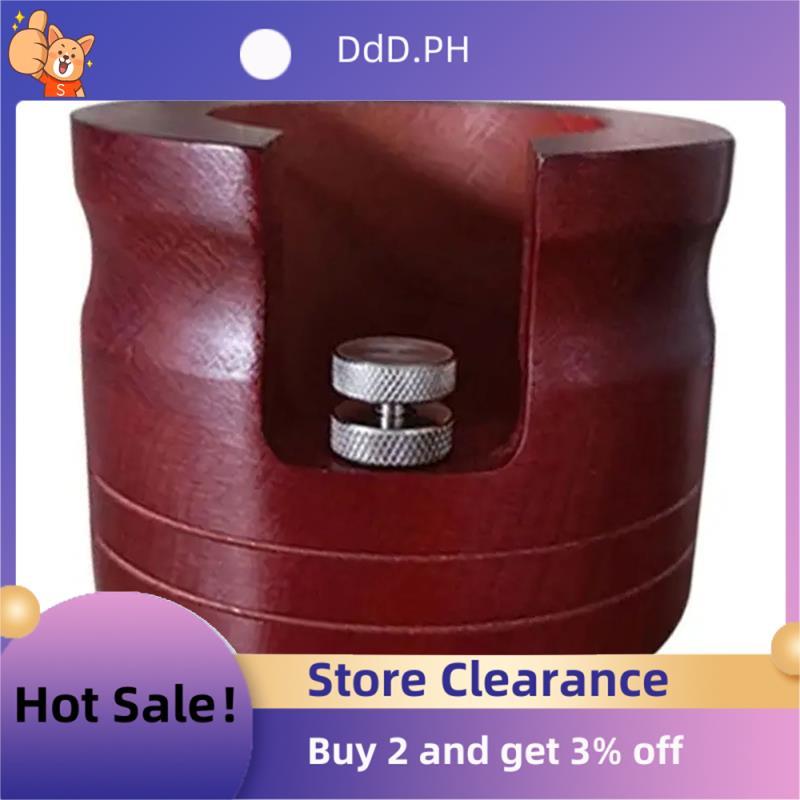 ขาตั้งไม้ทนแรงกระแทก Bottomless Portafilter Holder Rack Espresso Tool 54mm