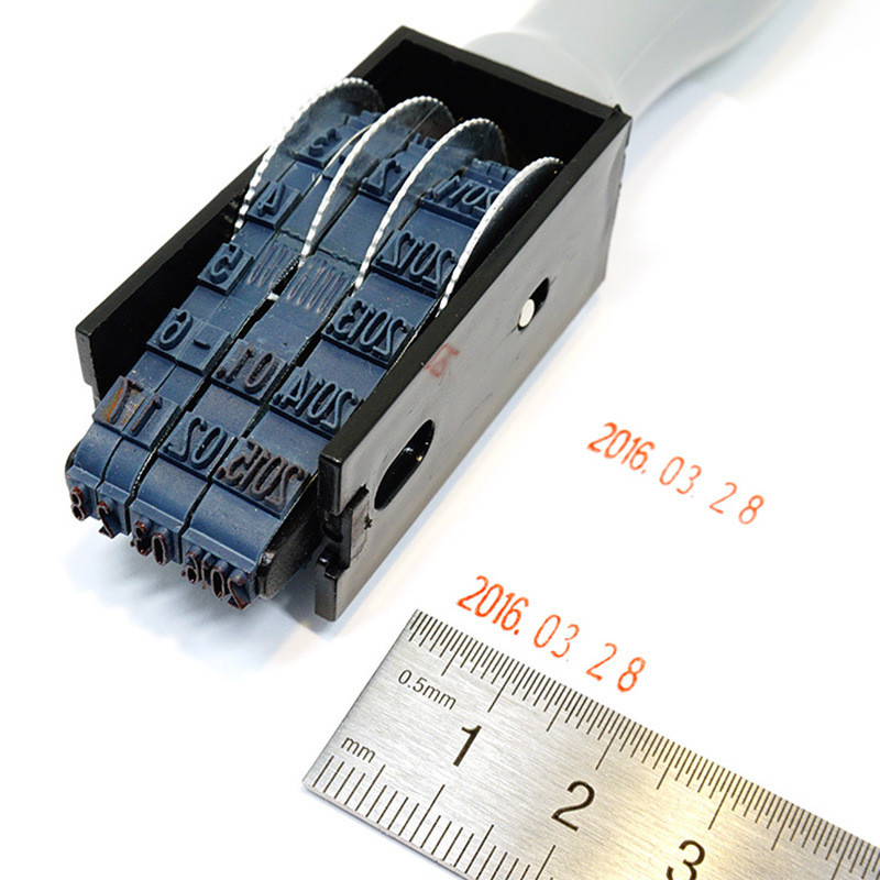 baoluan#18*4mm Year, Month, Date, Time Stamp Adjustable Egg date stamp Egg stamping production date 