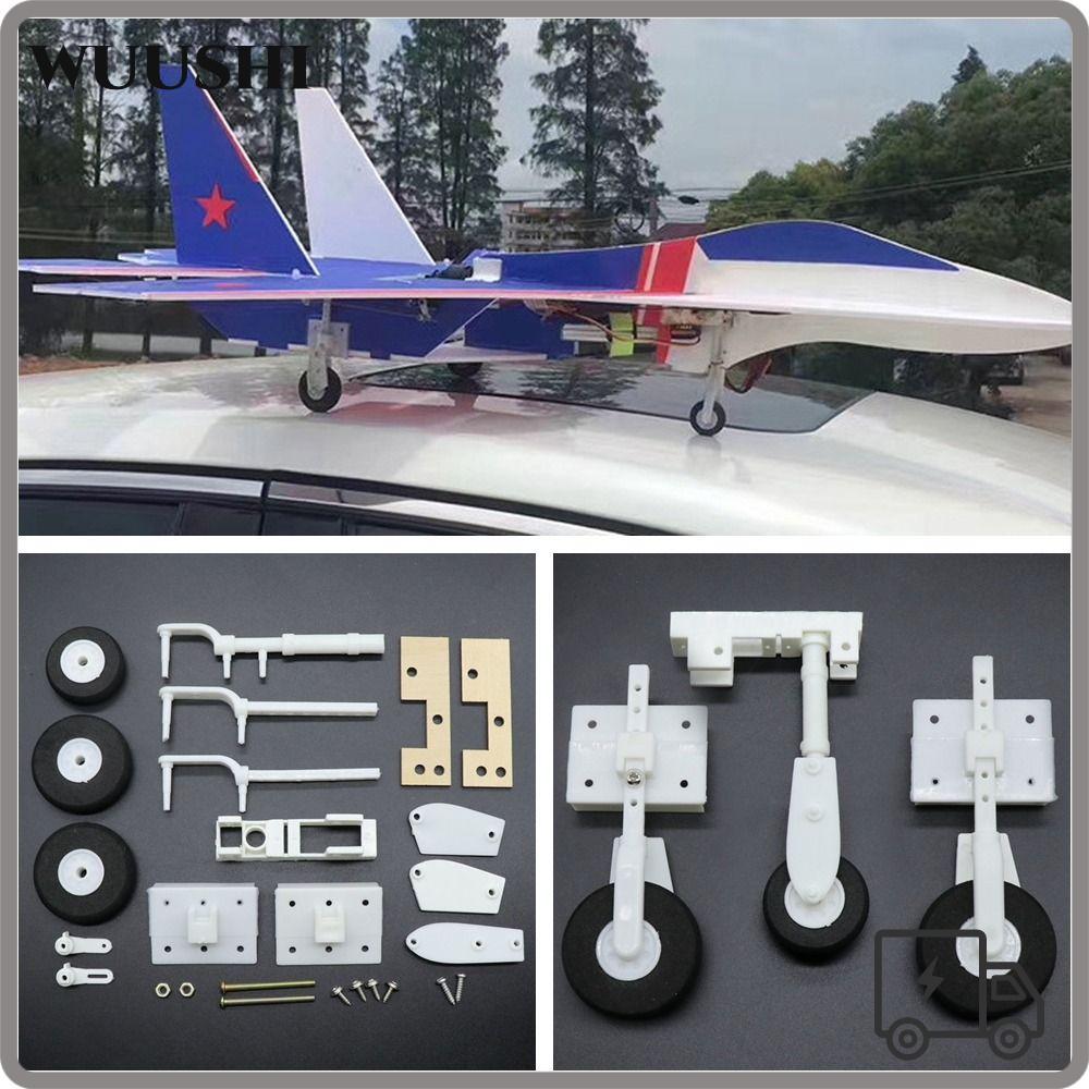 WUSHI RC เครื่องบิน Landing Gear, พวงมาลัย DIY SU27 ชุดประกอบ, ของเล่นอุปกรณ์เสริม Quadcopter เครื่อ