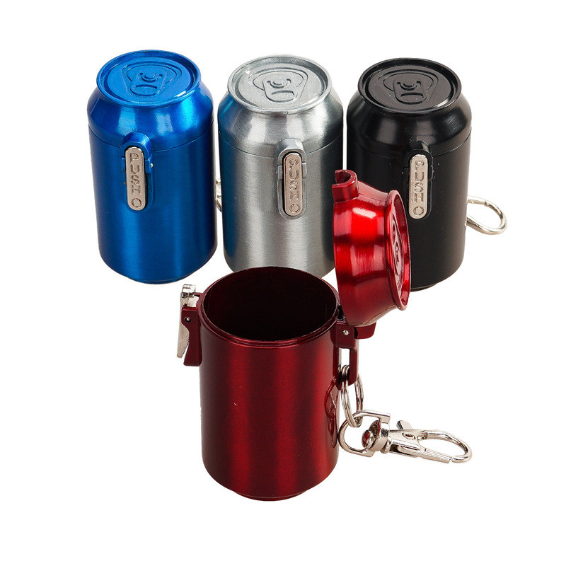 ถังขยะ Ashtray สังกะสีอัลลอยด์พวงกุญแจใหม่ Ashtray Cola Ashtray แบบพกพาแบบพกพา Ashtray 0228s