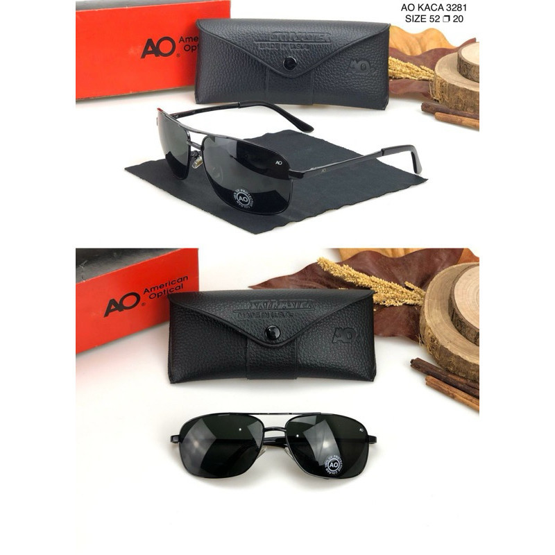 , , แว่นกันแดด AO American Optical AO3281 || แว่นตานักบินพร้อมเลนส์แก้วสําหรับผู้ชายและผู้หญิง