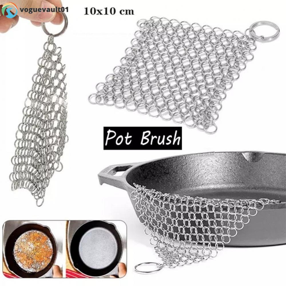 Stainless Steel Chain Scrubber for Home Cookware Kitchen Utensil Cleaner