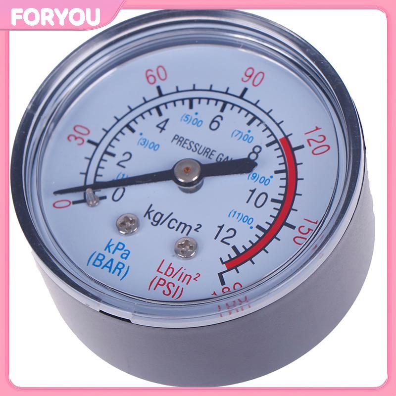 FORYOU Bar เกจวัดความดันอากาศ 13 มม. 1/4 bsp thread double scale สําหรับ airpressor null