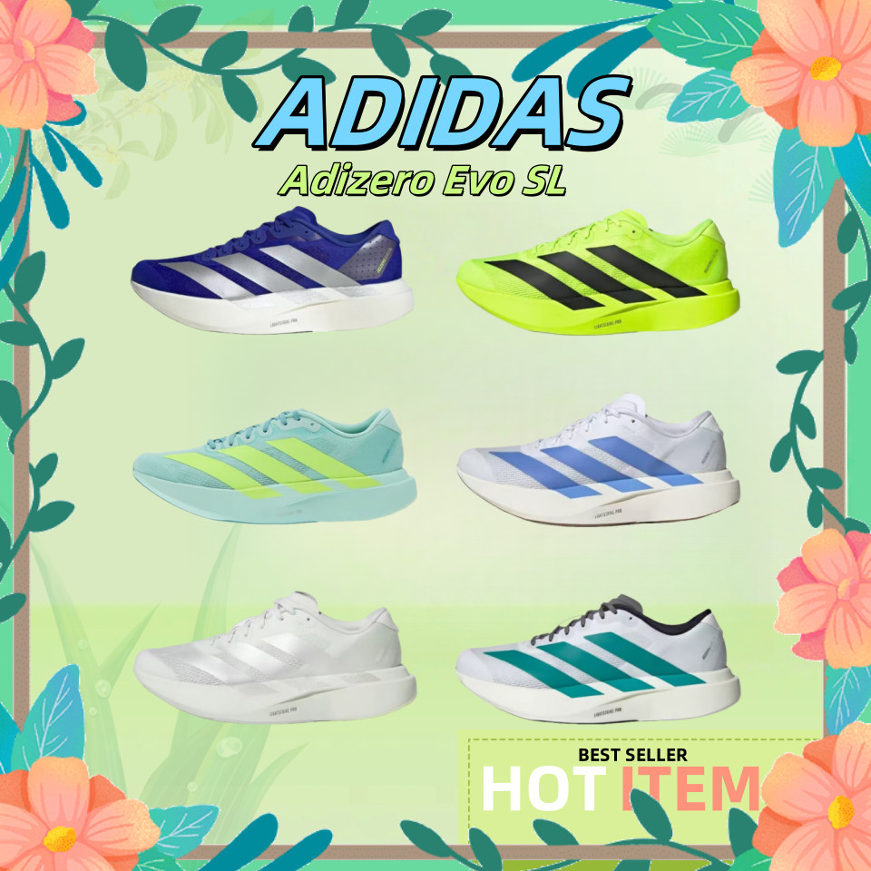 📌🇰🇷พร้อมส่ง Adidas Adizero Evo SL JR3416/JR3417/JR5840/JS4452/JS4454/JS4487  รองเท้ากีฬาสบายๆ