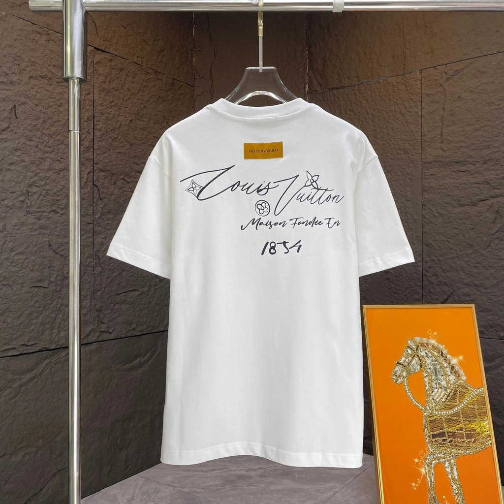 LO% UIS VU & ITTON/L @ V2026 Star คลาสสิกรอบคอแขนสั้นเสื้อยืดผู้ชายผู้หญิงฤดูใบไม้ผลิแฟชั่นหลวม 2SHW