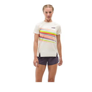 Hoka Race Day Short Sleeve Women's Top - Alabaster Flare