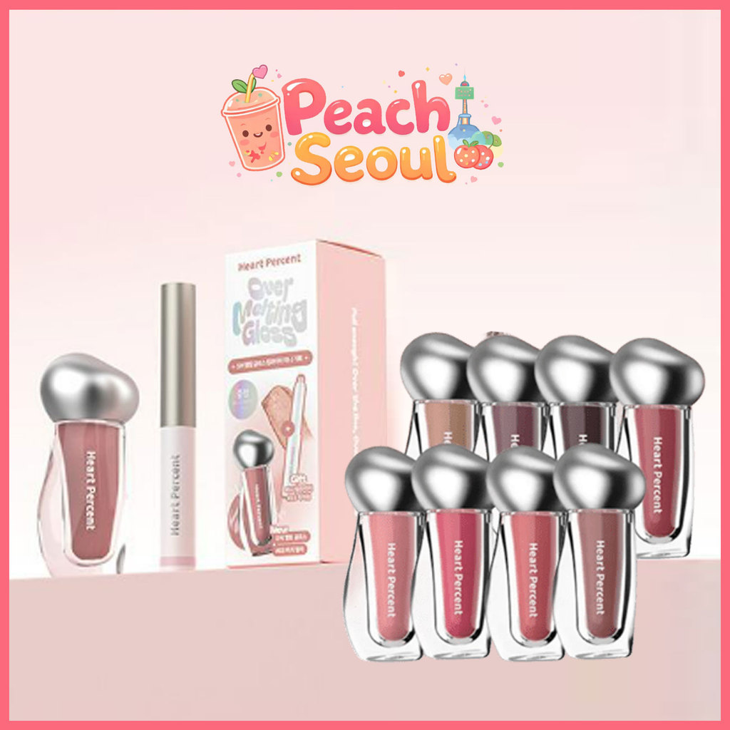 [Heart Percent] Dot On Mood Over Melting Gloss 3.8g(+ Mini Lip Lighter)_From Korea