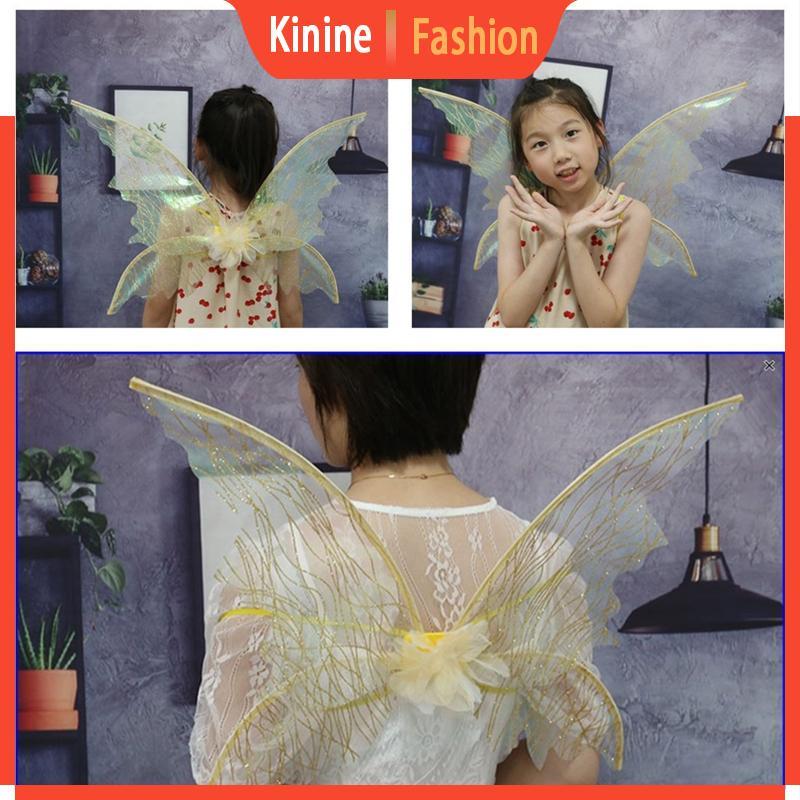 Fairy Wings Dress Up Wings for Butterfly Fairy Halloween Costume Angel Wing for