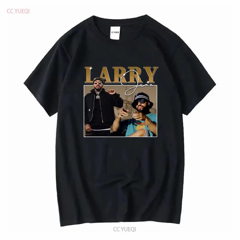 เสื้อยืด Larry June แร็ปเปอร์ แร็พ แขนยาวหรือแขนสั้น สไตล์วินเทจ แฟชั่นลำลอง ลายกราฟิก สวมใส่สบาย เนื้อผ้านุ่ม สตรีทแวร์