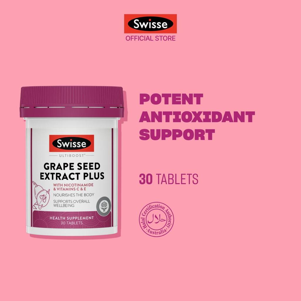 Swisse Ultiboost Grape Seed Extract Plus 30 Tabs