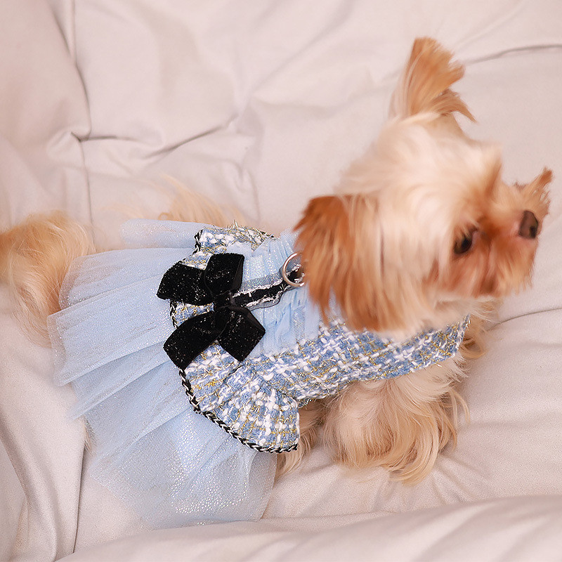 Pawsfun Pet Spring Summer Cotton Princess Dress Cat Dog Holiday Dress Dress Dress