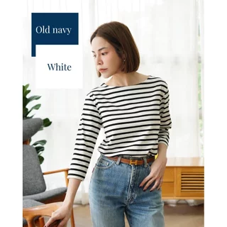 สวย แพง Classy ที่สุด!Collon Striped เสื้อคอปาดเเขน 3 ส่วน ผ้าคอตตอนพรีเมี่ยม เนื้อนุ่ม ใส่สบาย เรียบหรู ดูเเพง