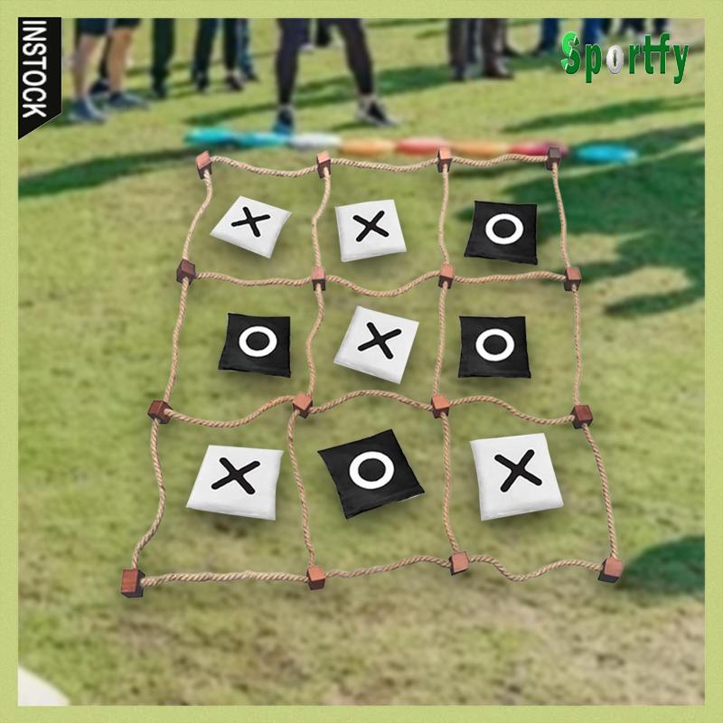 [lzdxwcke1] Tic TAC Toe Game Outdoor Funny XO Toy Parent Child Interaction Game Outdoor