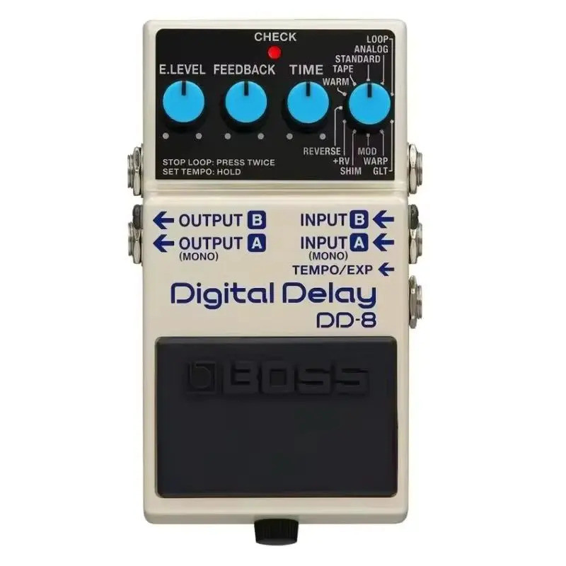 Roland Boss Digital Delay Guitar Pedal DD-8 3 Delay ประเภทโหมดอเนกประสงค์ Vintage Echoes Shimmer Mod