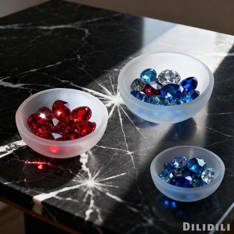 [Dilidili] Selens ชามสําหรับคริสตัลชาร์จตกแต่งบ้านงานฝีมือเรียบง่ายเครื่องประดับรอบ