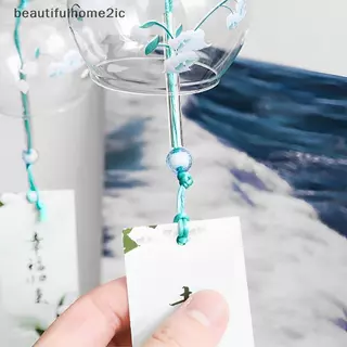 [ใหม่] ญี่ปุ่น Wind Bell ญี่ปุ่น Wind Chimes Handmade แก้ว Furin ตกแต่งบ้านสปาห้องครัวตกแต่งสํานักงาน Sakura Cherry Blossom รูปแบบ [TH]