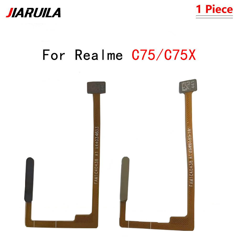 เครื่องสแกนลายนิ้วมือ Touch ID ปุ่มเชื่อมต่อ Flex Cable สําหรับ Realme C75/C75X