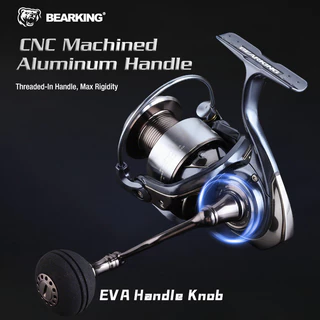 BEARKING ATHENA-SW Spinning Reel จานเกียร์ทองเหลือง ลดเกียร์สําหรับหล่อยาว 3000-6000 Series 11+1BB โลหะ Anti-sal & กันน้ําน้ําเค็ม Fishing Reel (15KG)