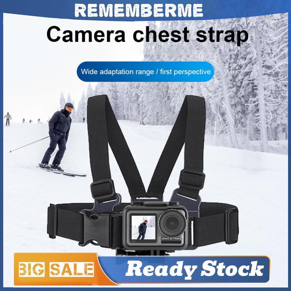 Action กล้อง Chest Mount Harness ปรับยืดหยุ่นสําหรับกีฬาสําหรับ Gopro 10 Dji Osmo
