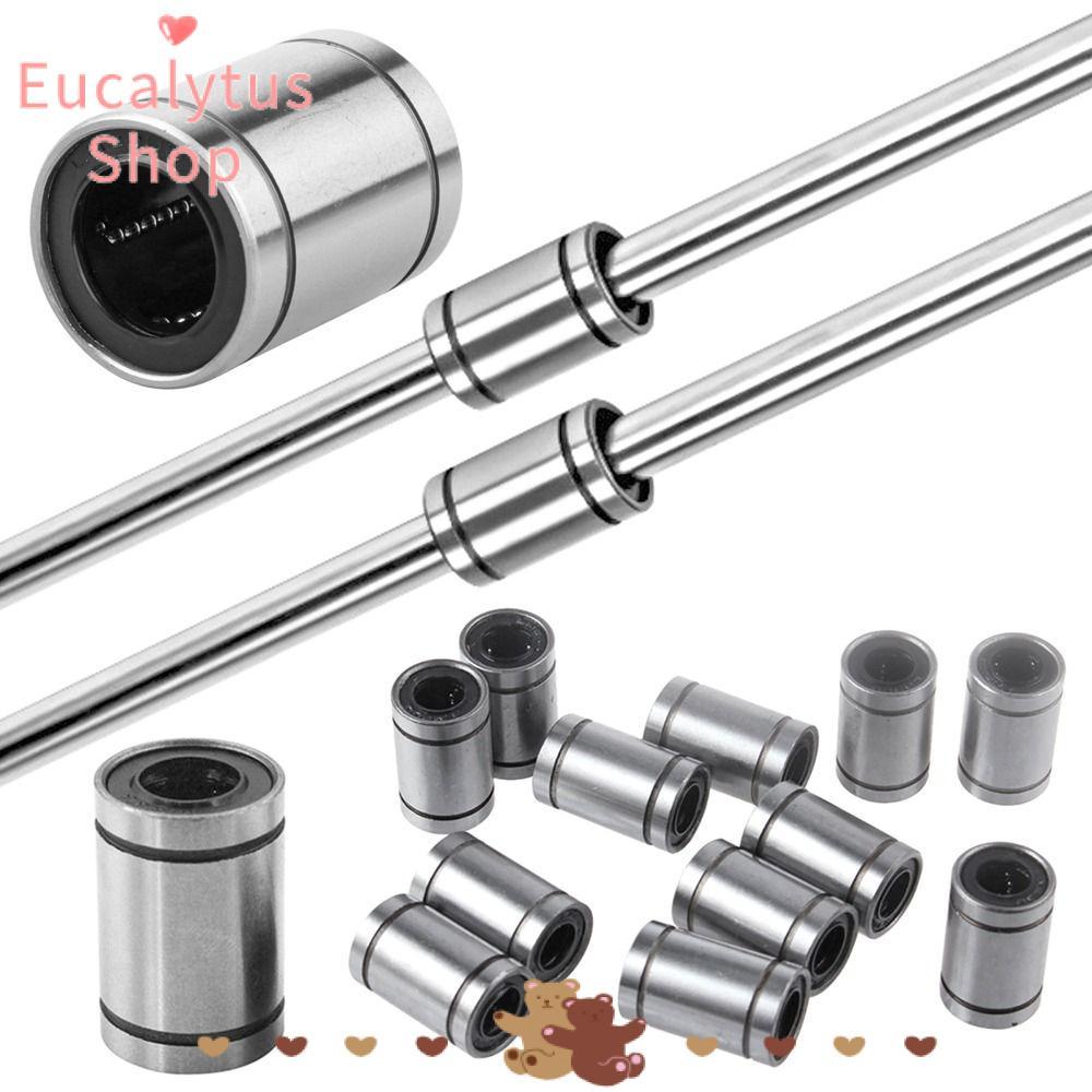 EUCALYTUSS Bushing เหล็กทนทานสําหรับเครื่องพิมพ์ CNC Part LM8UU LM10UU LM12UU LM16UU