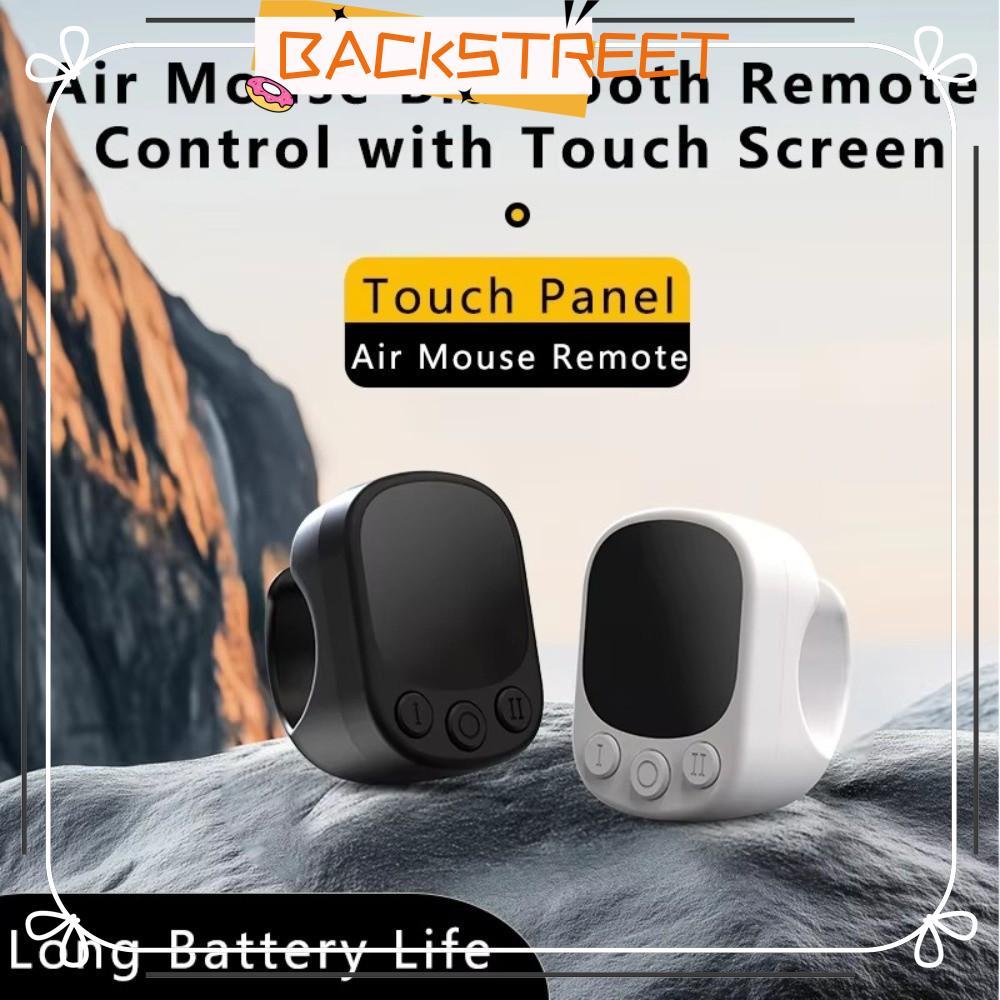 BACKSTAGE Bluetooth Ring Remote, Clicker ต่อเนื่อง Music Playback Control Touchscreen Controller, Au