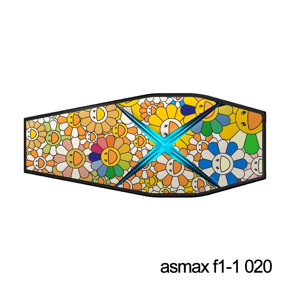 สติกเกอร์ตกแต่ง ASMAX F1 Latte Decals Shell กับฟิล์มป้องกัน ขนาด 1.05