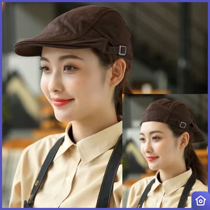 ผู้หญิงหมวกครัวร้านอาหารหมวกเชฟผู้ชายเบเกอรี่ทำอาหารหมวกทำอาหารคาเฟ่บริกรและบาร์เทนเดอร์หมวกทำงานหลากสีปรับได้